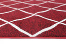 Sunset Reef Red Cream Diamond Rug