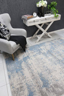 Seabreeze Reef Blue Modern Abstract Rug
