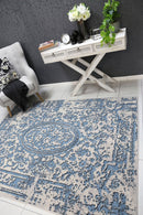 Pearl Reef Blue Vintage Rug