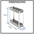 Chef Kitchen Pull Out Cupboard Organiser 200mm Cupboard