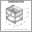 Chef Undercounter Pull Out Organiser Bottom Mounted 400Mm Cupboard