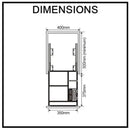 Galley Kitchen Pull Out Cupboard Organiser Suits 400mm Cupboard