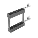 Nero Kitchen Pull Out Cupboard Organiser Suits 200mm Cupboard Dark Grey