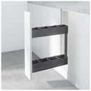 Nero Kitchen Pull Out Cupboard Organiser Suits 200mm Cupboard Dark Grey
