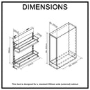 Provedore Pull Out Under Bench Storage for 200mm Cabinet Left Side