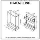Provedore Pull Out Under Bench Storage for 300mm Cabinet Right Side