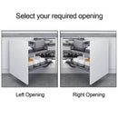 Galley Magic Corner Pull Out Kitchen Storage Smoked Glass 900mm Left