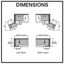 Provedore Magic Corner Pull Out Kitchen Storage 900Mm Blind Corner Left