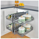 Galley Show Hand Magic Corner II Pull Out Kitchen Storage Fits 900mm Blind Corner