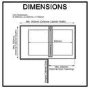 Galley Show Hand Magic Corner II Pull Out Kitchen Storage Fits 900mm Blind Corner
