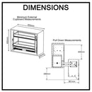 Nero Pull Down 2 Tier Wall Cabinet Unit for a 600mm Cupboard