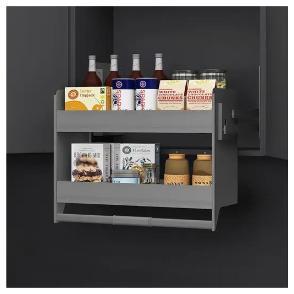 Nero Pull Down 2 Tier Wall Cabinet Unit for a 600mm Cupboard