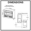 Nero Pull Down 2 Tier Wall Cabinet Unit for a 900mm Cupboard