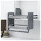 Bistro Pull Down 2 Tier Wall Cabinet Unit for a 900mm Cupboard