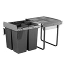 Domestique 68L Triple Slide Out Concealed Waste Bin Soft Close 600mm