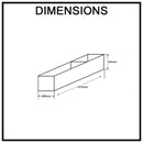 Stainless Steel Drawer Organiser Chef Series Adjustable 2 Tray