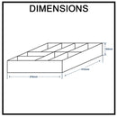 Stainless Steel Drawer Organiser Chef Series Adjustable 8 Tray