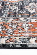 Meadow Canyon Black Traditional Rug
