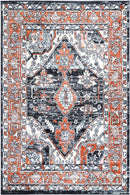 Meadow Canyon Black Traditional Rug