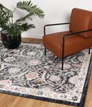 Coral Canyon Charcoal Traditional Rug