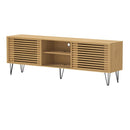TV Stand Cabinet Entertainment Unit Sliding Door 180cm Natural