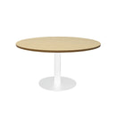 Eagle Coffee Table Natural Oak White 900Mm Diameter