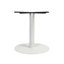 Eagle Disc Base Table Frame Only For 600Mm Dia White Satin