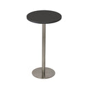 Eagle Round Dry Bar Table 600mm Dia Black Top Stainless Steel Base