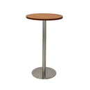 Eagle Round Dry Bar Table 600mm Dia Cherry Top Stainless Steel Base