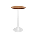 Eagle Round Dry Bar Table 600mm Diameter Cherry Top White Base
