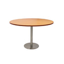 Eagle Round Table 1200Mm Diameter Beech Top Stainless Steel Base