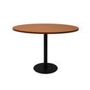 Eagle Round Table 1200Mm Diameter Cherry Top Black Base