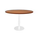 Eagle Round Table 1200Mm Diameter Cherry Top White Base