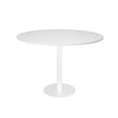 Eagle Round Table 1200Mm Diameter Natural White Top White Base
