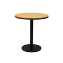 Eagle Round Table 600Mm Diameter Beech Top Black Base
