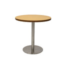 Eagle Round Table 600Mm Diameter Beech Top Stainless Steel Base
