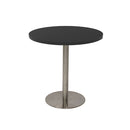 Eagle Round Table 600Mm Diameter Black Top Stainless Steel Base