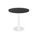 Eagle Round Table 600Mm Diameter Black Top White Base