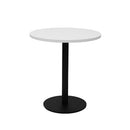Eagle Round Table 600Mm Diameter Natural White Top Black Base