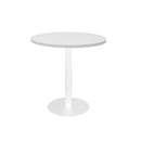 Eagle Round Table 600Mm Diameter Natural White Top White Base