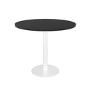 Eagle Round Table 900Mm Diameter Black Top White Base