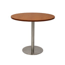 Eagle Round Table 900Mm Diameter Cherry Top Stainless Steel Base