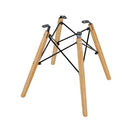 Eames Dining Chairs Plastic Pre Assembled Chairs With Wood Legs White