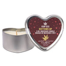 Eb Hemp Seed 3 In 1 Massage Heart Candle Bottoms Up 113G