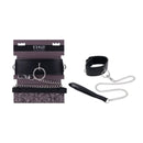 Edge Collar And Leash Black Neck Restraint With Metal Leash