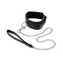 Edge Collar And Leash Black Neck Restraint With Metal Leash