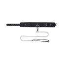 Edge Collar And Leash Black Neck Restraint With Metal Leash