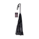 Edge Flogger Black Flogger Whip With Metal Handle