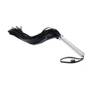 Edge Flogger Black Flogger Whip With Metal Handle