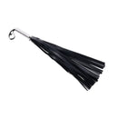 Edge Flogger Black Flogger Whip With Metal Handle